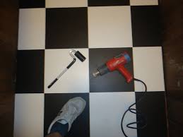 checkerboard flooring installing dry