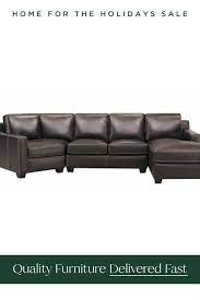 Anaheim Leather 3 Pc Sectional