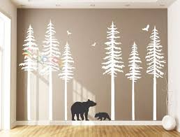 Pine Tree Forest Wall Decals Forest