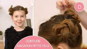 Coiffure macarons pour petite fille - Tuto coiffure - YouTube