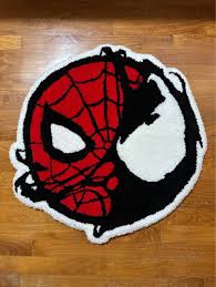 custom handtufted spiderman venom rug