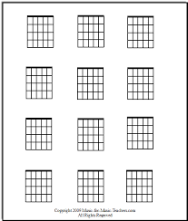 Blank Guitar Chord Chart Print It Out And Fill It In With