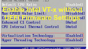 how to enable intel vt x in windows 8 8