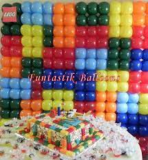 Lego Like Balloon Wall Backdrop Call