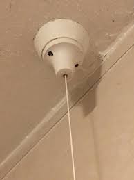 help bathroom light cord broken and