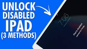 All of the methods below will remove data and settings on your device. 3 Ways To Unlock A Disabled Ipad How To Unlock Disabled Ipad Ipad Disabled Connect To Itunes Youtube