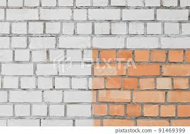 Brick Wall White And Brown Facade