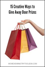 creative ways to give away door prizes