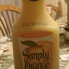 calories in simply orange orange juice