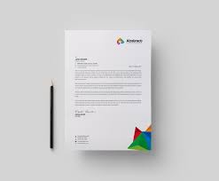 Abstract Modern Corporate Letterhead Template 000878 Template Catalog