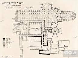 ground plan of westminster abbey stock