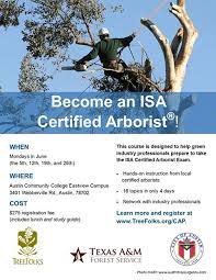 If your central texas estate or commercial or residential property has trees, austin arborist andy johnson can help you care for them. Connect Certified Arborist Prep Class Tfs