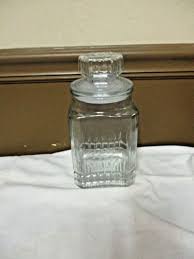 Clear Glass Apothecary Jar Airtight Lid