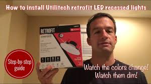 utilitech retrofit led recessed lights