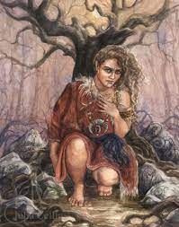 Angrboða Art Norse Paganism Mythology Angrboda Watercolor - Etsy