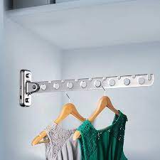 wall mount clothes hanger rack wall