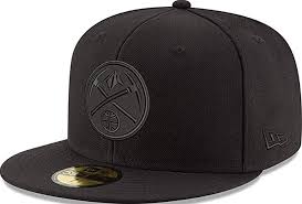 Vtg new era denver nuggets carmelo anthony fitted cap sz 7 1/2 hat 59 50 made in usa retrovintagedope 5 out of 5 stars (1,440) $ 12.99. New Era Denver Nuggets Black On Black Cap 59fifty 5950 Fitted Men Special Limited Edition Amazon De Bekleidung