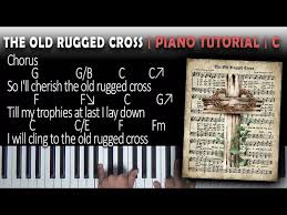 the old rugged cross piano tutorial c