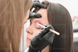 makeup artist during hair