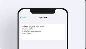 how to create an iphone email signature