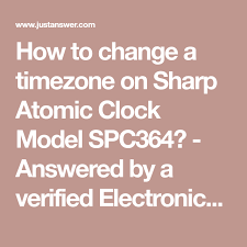 Timezone On Sharp Atomic Clock Model
