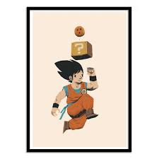 Dragon ball kart está de moda, ¡ya 862.981 partidas! Art Poster Geek And Humoristic Goku Dragon Ball Z By Louis Roskosch
