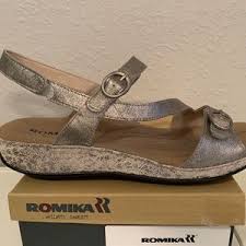 Romika Womens Sandals Size 8 5 Usa Platinum