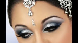 blue smokey eye bridal makeup