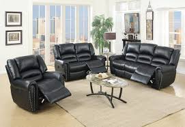 waterloo power recliner sofa black leather