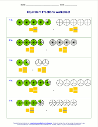 Free Equivalent Fractions Worksheets With Visual Models