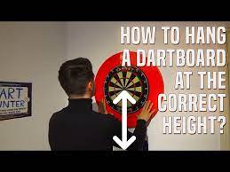 setup a dartboard at the correct height