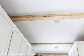 easiest faux beams ever pine and