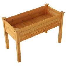 Empty water bottles are a lightweight option. Outsunny 2 X 4 Wooden Elevated Garden Bed Outdoor Raised Planter Box With Legs Walmart Com Walmart Com