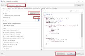 tabs in eclipse java editor