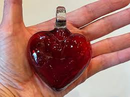 Blown Glass Heart Ornament Heart