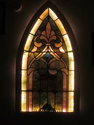 Lighted Gothic Stained Glass Window Collectors Weekly