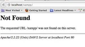 error 404 page not found xp apache