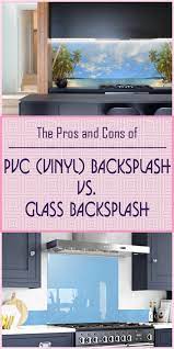 pvc backsplash vs glass backsplash
