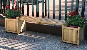 Build A Cedar Planter Bench Canadian