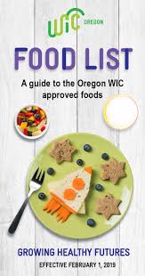 Oregon Health Authority Wic Food List Oregon Wic Program