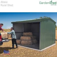 absco rural shed 3m w x 3m d x 2