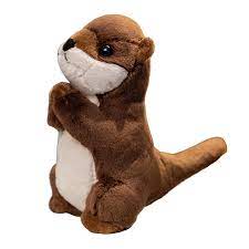 lovely praying sea otter plush doll pp cotton stuffed sleeping mate pillow gift for kid friends family 1pcs