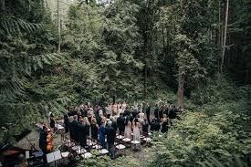 dramatic forest wedding in oregon photographed by christy cano