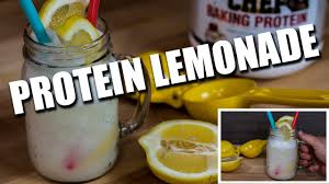 protein healthy low sugar lemonade