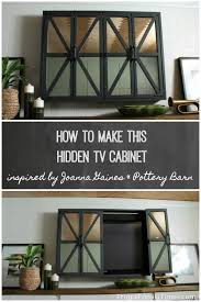 Pottery barn tv wall cabinet. Make A Hidden Tv Cabinet With Mirrors Inspired By Joanna Gaines Pottery Barn Frugal Family Times