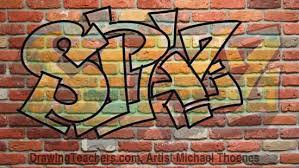 draw graffiti letters spazz