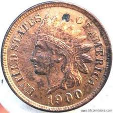 1900 Us One Cent Penny Value Indian Head