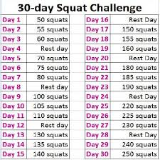 30 Day Squat Challenge Alicia In A Small Town