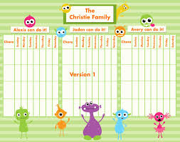Design Free Printable Chore Charts For Multiple Children