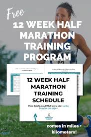 half marathon training program 12